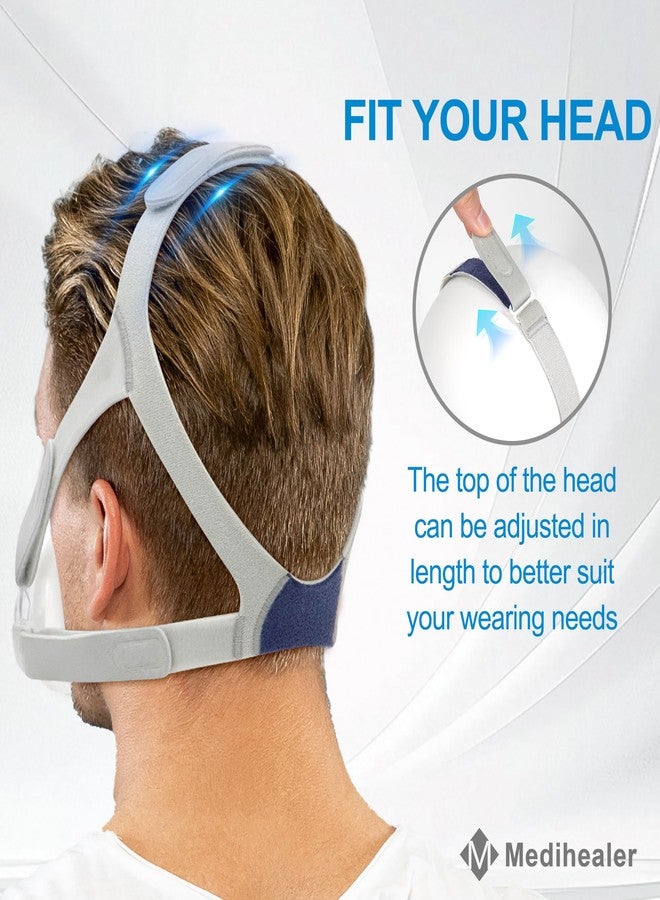 Medihealer 3Packs CPAP Headgear for Airfit F30 with 3 Pair Clips, CPAP Headgear Compatible with Airfit F30, Comfort Headgear Strap Cover, Great Value Kit Supplies by Medihealer - Image 4
